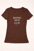 Rested Mum Club Ribbed Tee